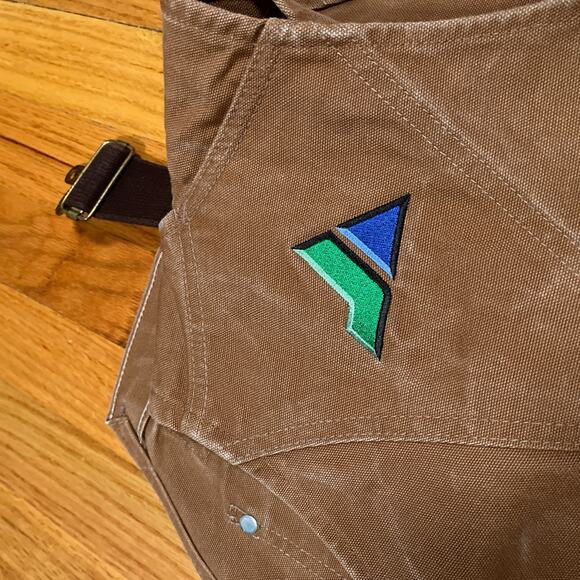 Carhartt Duck Bib Overalls Sz 38x28 Double Knee Red Quilt Canvas Lined Workwear - Picture 8 of 9